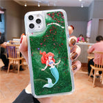 Cute Cartoon minnie phone case for iPhone X Xs Mas Xr 10 7 6 6s 8Plus11pro max 11 Love Heart Glitter Liquid Quicksand BackCover