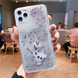 Cute Cartoon minnie phone case for iPhone X Xs Mas Xr 10 7 6 6s 8Plus11pro max 11 Love Heart Glitter Liquid Quicksand BackCover