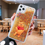 Cute Cartoon minnie phone case for iPhone X Xs Mas Xr 10 7 6 6s 8Plus11pro max 11 Love Heart Glitter Liquid Quicksand BackCover