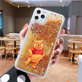 Cute Cartoon minnie phone case for iPhone X Xs Mas Xr 10 7 6 6s 8Plus11pro max 11 Love Heart Glitter Liquid Quicksand BackCover