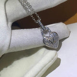 2020 new creative heart lock starry diamond pendant necklace fashion jewelry gift for girlfriend